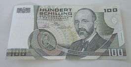 100 Schilling 02.01.1984 sehr gut erhalten