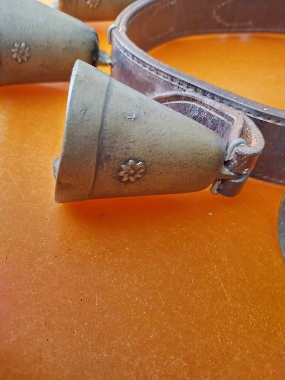 Campanacci mucche: Schönes altes Pferdegeschell mit 7 Glocken – Usato da Mühlehorn venduto da Flohmarkt-Walensee 3