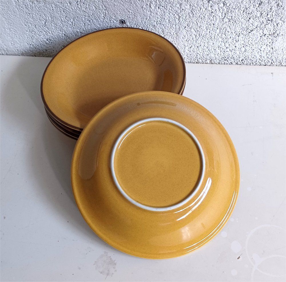 Rössler Piatti: RÖSSLER 5 Senfgelb Suppenteller 22cm -A74 – Usato da Morges venduto da vimajes12