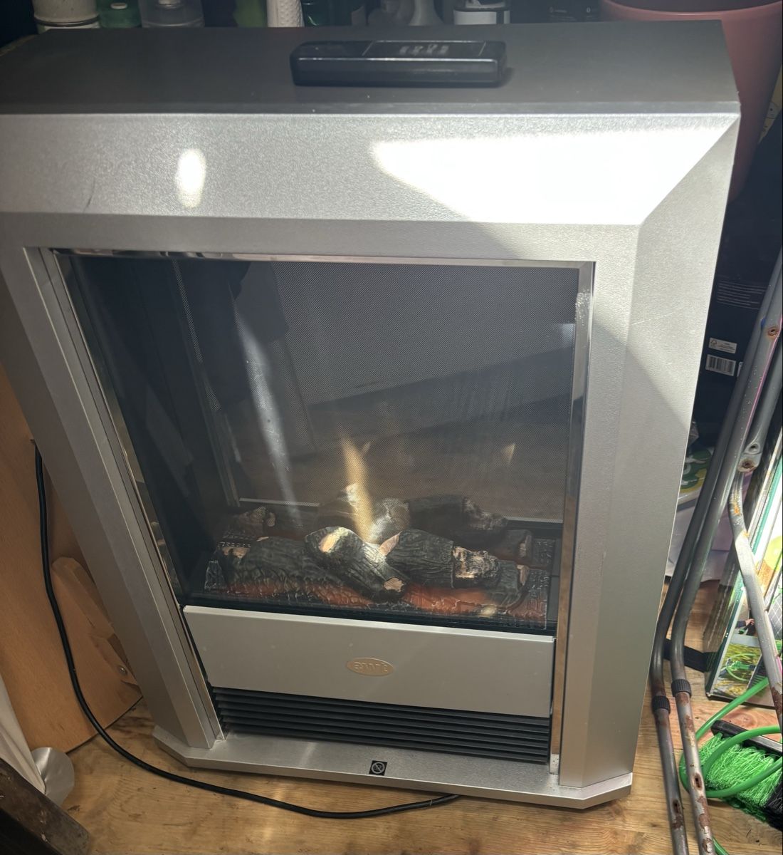 Cheminée: Elektrischer Kamin silber – Gebraucht aus Bassersdorf von Ohobby