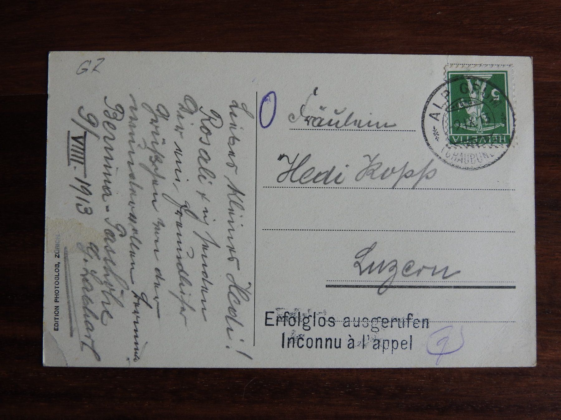 Cartoline postali: Bernina Hospiz mit Kutsch ! – Usato da Rain venduto da 999-800-K 1
