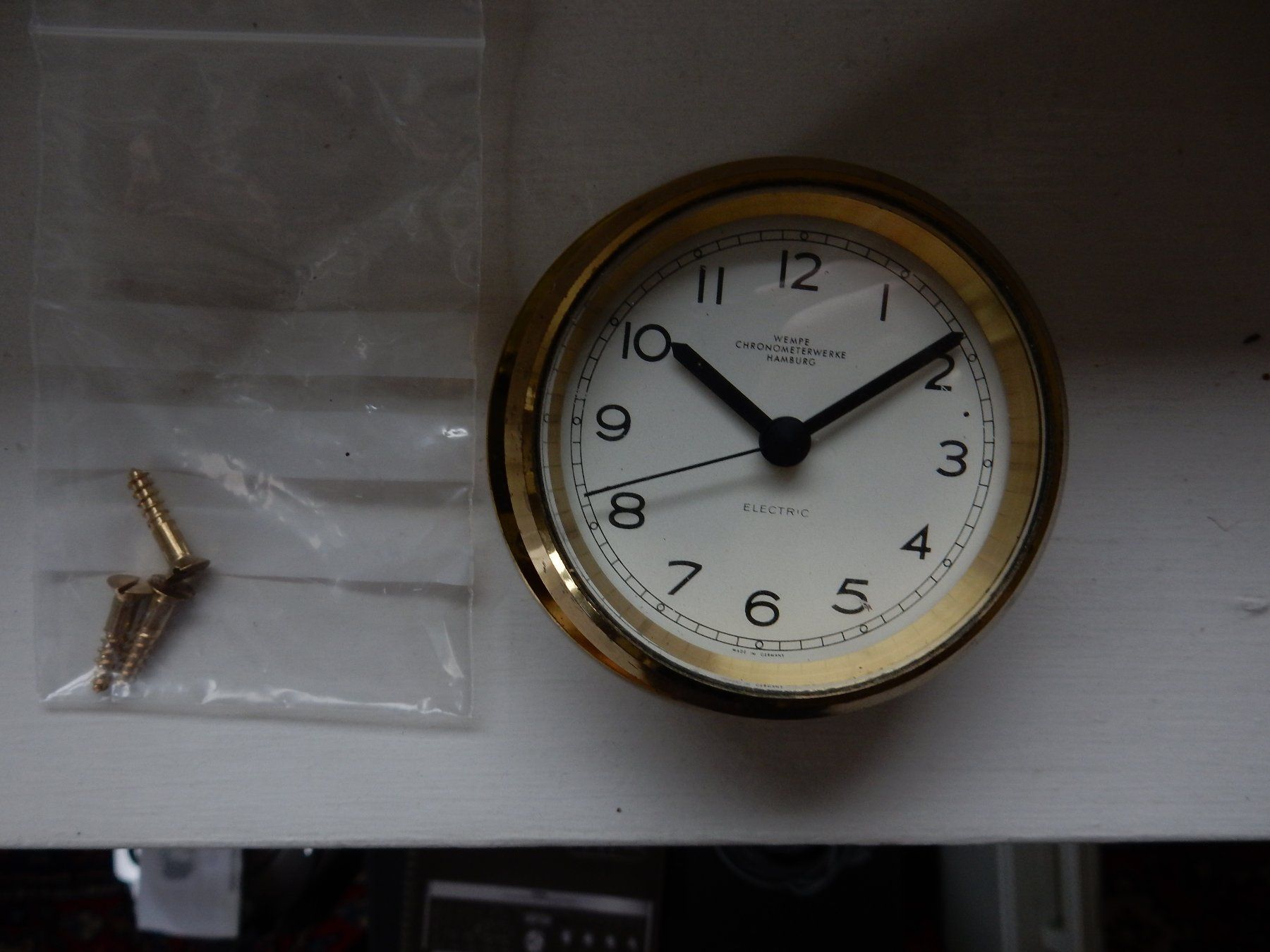 Orologi: Wempe Schiffschronometer Uhr Messing Elektrowanduhr Vintage – Usato da Jona venduto da simongarden 4