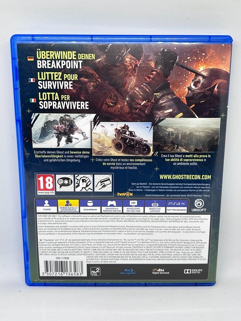 Sony Giochi: Tom Clancy's Ghost Recon Breakpoint per PS4 – Usato da Giubiasco venduto da LorisVale 1