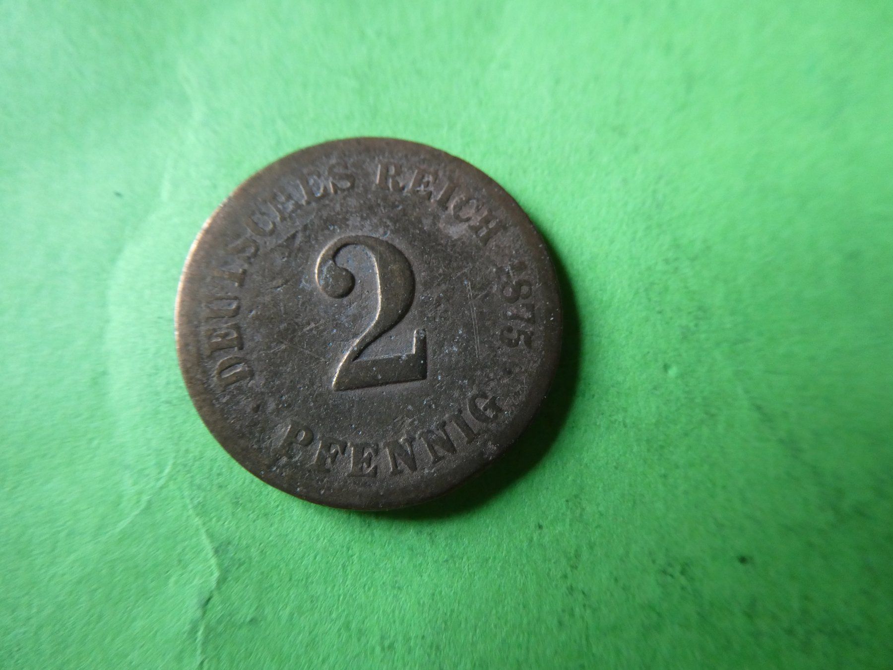 Toutes les monnaies: Dt. Reich 1875, 2 Pfennig – D'occasion à Hinterforst par Rohusri