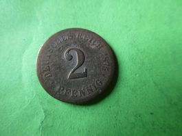 Dt. Reich 1875, 2 Pfennig