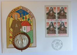 Numisbrief Niklaus von Flüe Silbermedaille Annoni ab 1 Fr. !
