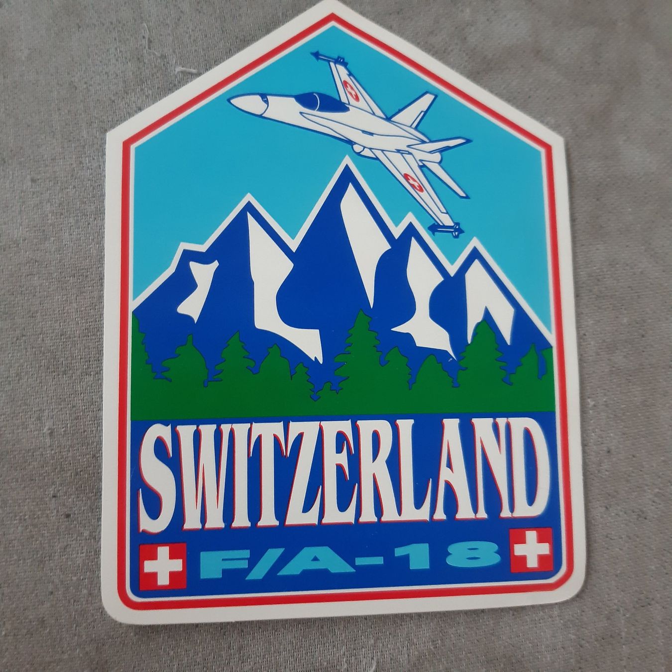 Cartoline postali: Aufkleber F/A-18 Schweizer Luftwaffe – Usato da Giffers venduto da attila07