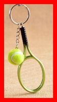 Schlüsselanhänger Tennisschläger GRÜN Racket Federer Nadal