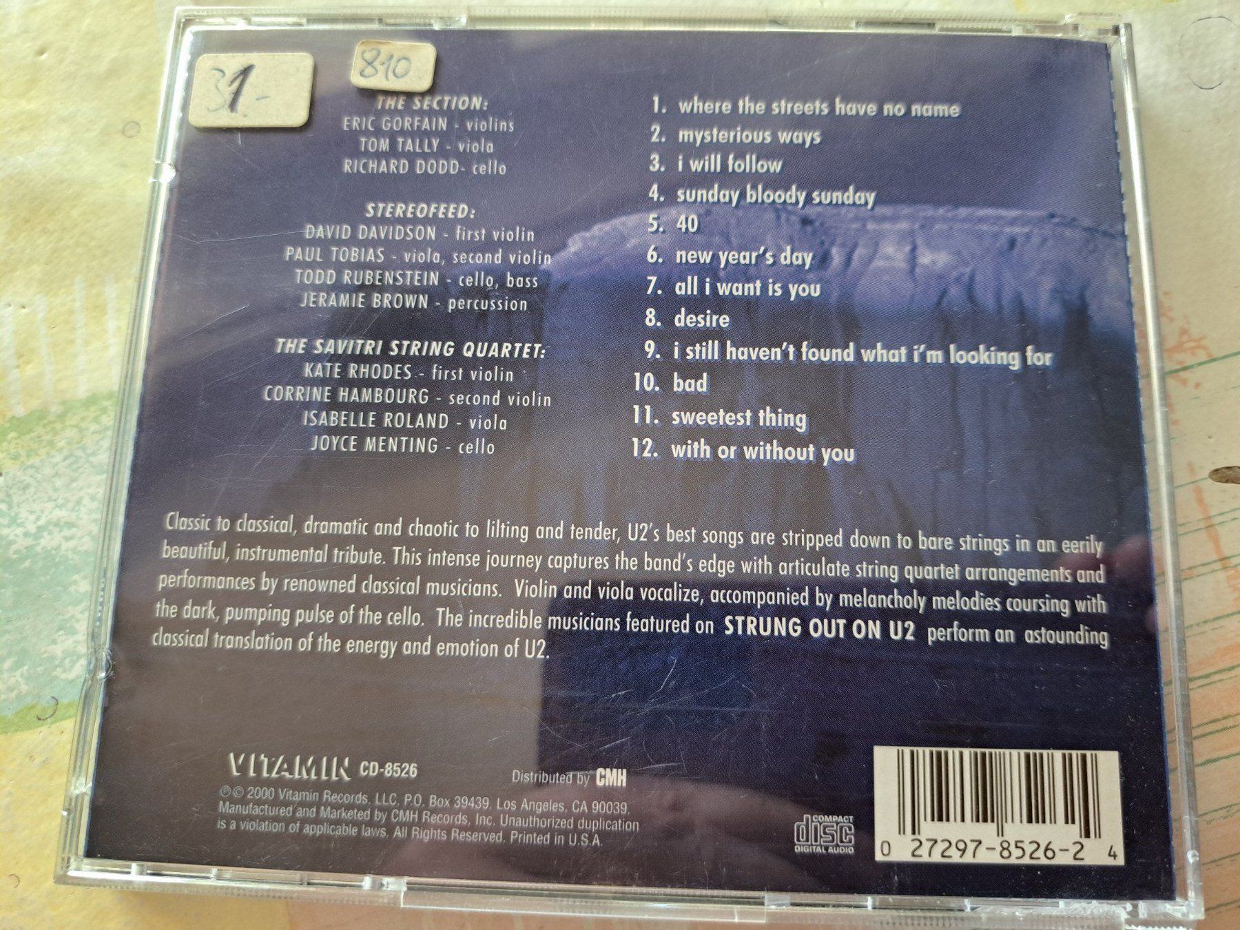 CDs: Cd The string Quartet tribute to U2 – D'occasion à Pully par bro_n52j 1