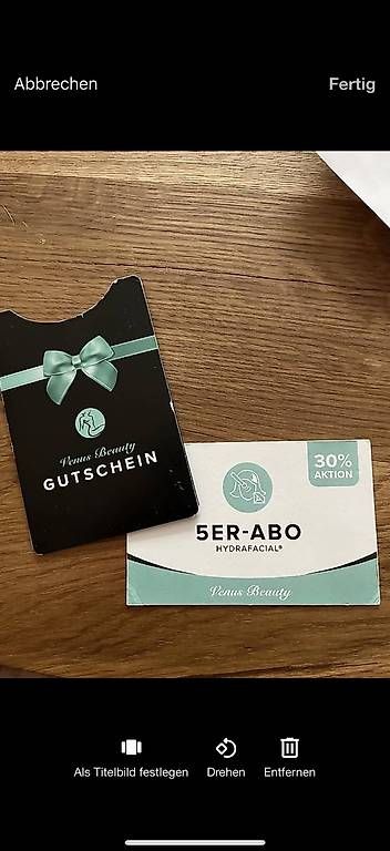 Gutscheine: Hydra Facial Gesichtsgutschein – Gebraucht aus Zizers von green_arrow