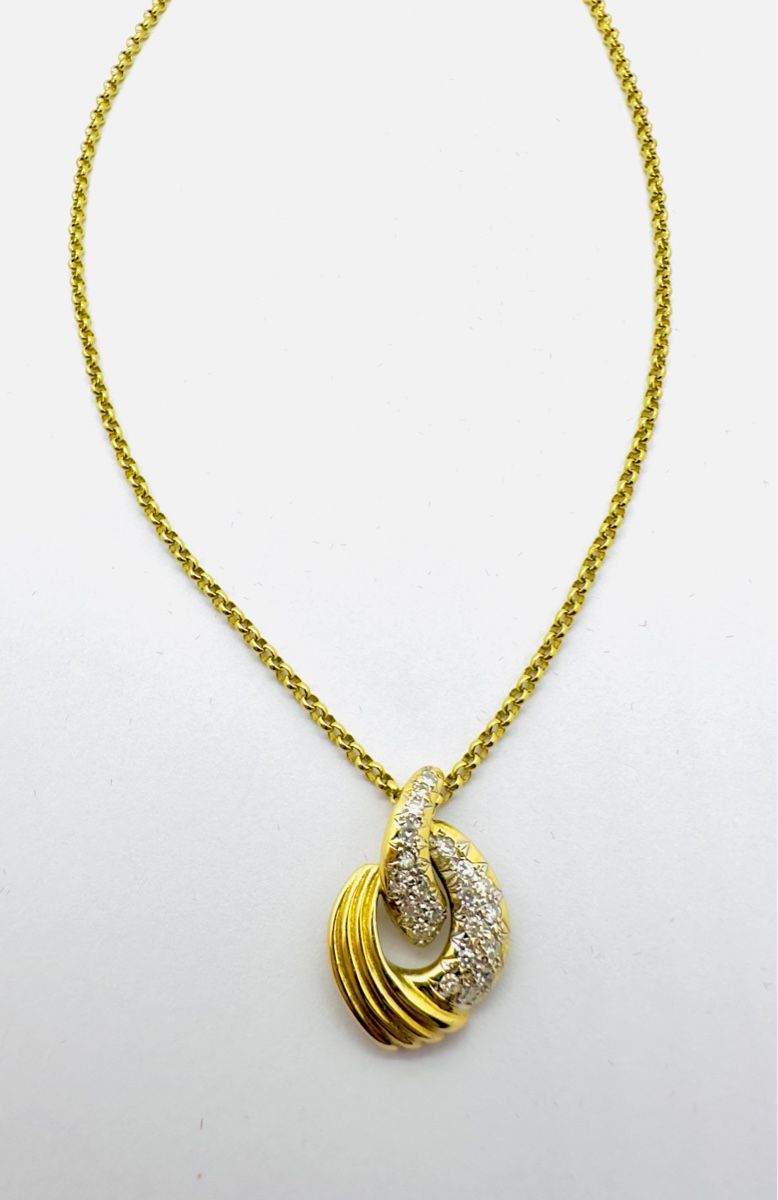 Catenine: 750 Gold Collier mit 050 ct Brillanten – Nuovo (secondo la descrizione) da Murg venduto da MTGold 3