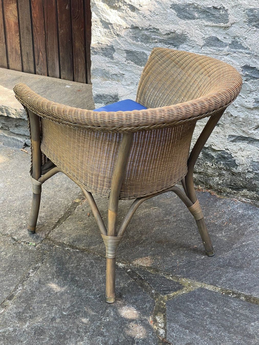 Sessel: 2 Sessel, geflochten, blau und gelb – Gebraucht aus Zürich von kaufen.und.verkaufen 1