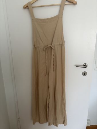 Linen beige jumpsuit 