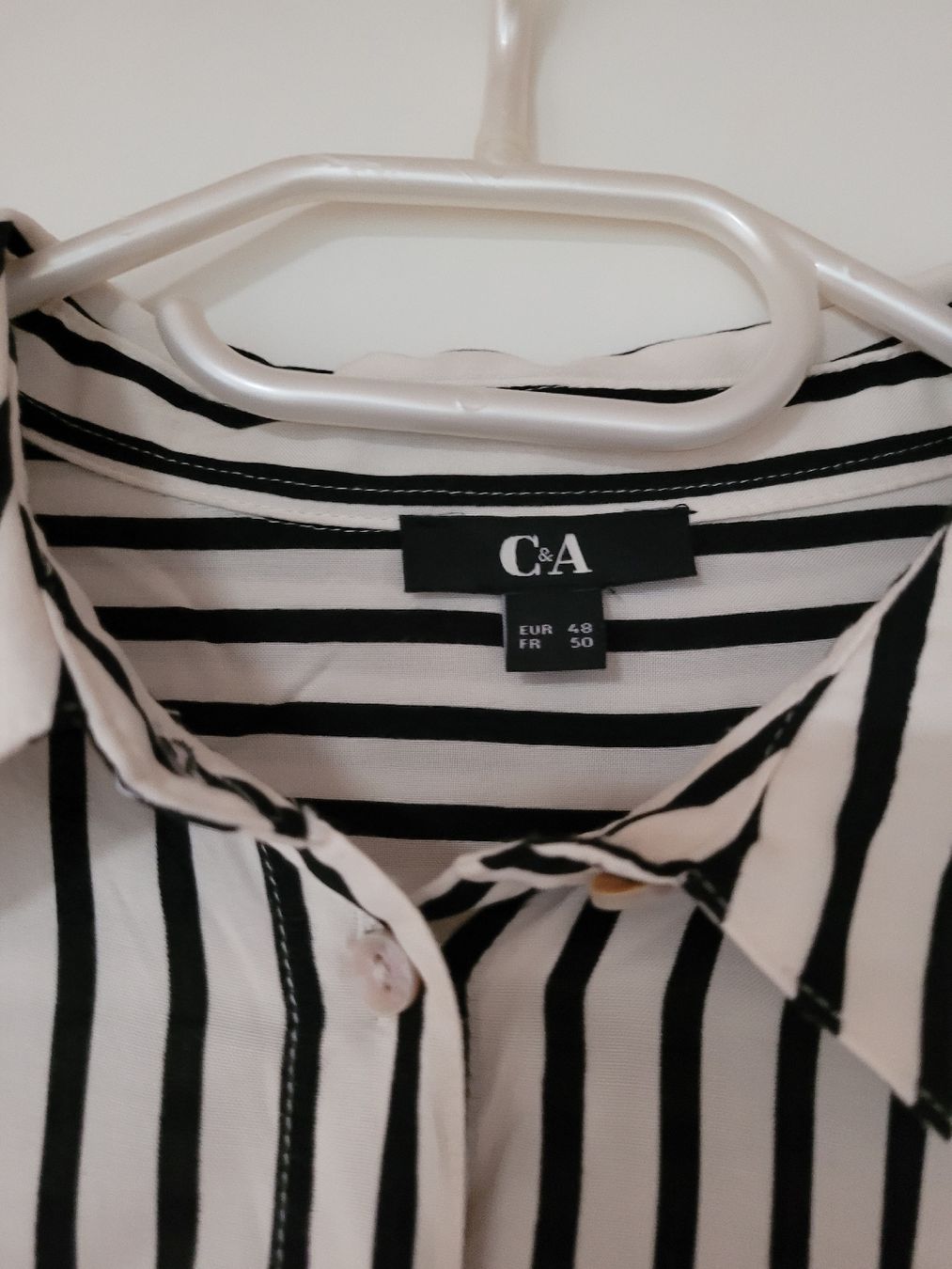 C&A Camicette: Streifen Sommerbluse, luftig leicht, Gr 48 – Usato da Büren NW venduto da nie_k6382 1