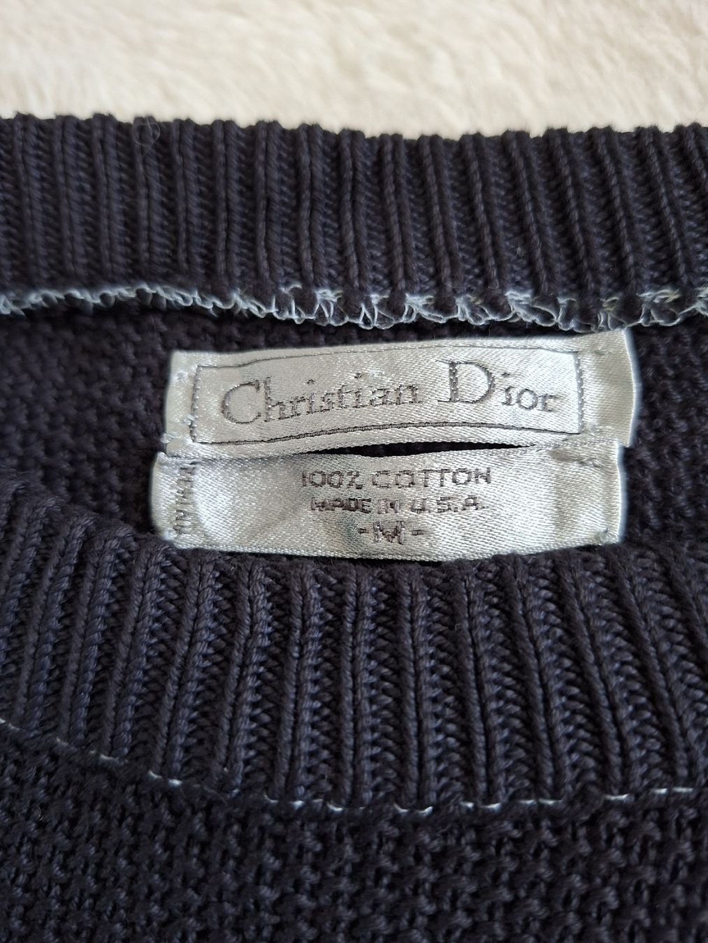 Dior Maglioni & Felpe: Pull Pull Christian Dior Coton noir Taille L – Usato da Renens VD venduto da ser_j2fn 2