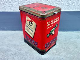 alte Blechdose Dose Blech DR. SOLDAN EM-EUKAL BONBONS HUSTEN