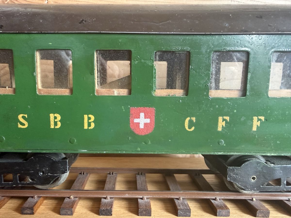 SBB/CFF/FFS Modellini di ferrovie: Eigenbau Spur 1 PW aus Sammlung Tele René – Usato da Amden venduto da vipernatter 2