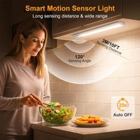 2x LED Schrankbeleuchtung 26 cm mit Bewegungsmelder