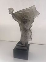 Art Deco Rauchglas Figur 'Flying Lady' Kühlerfigur Skulptur