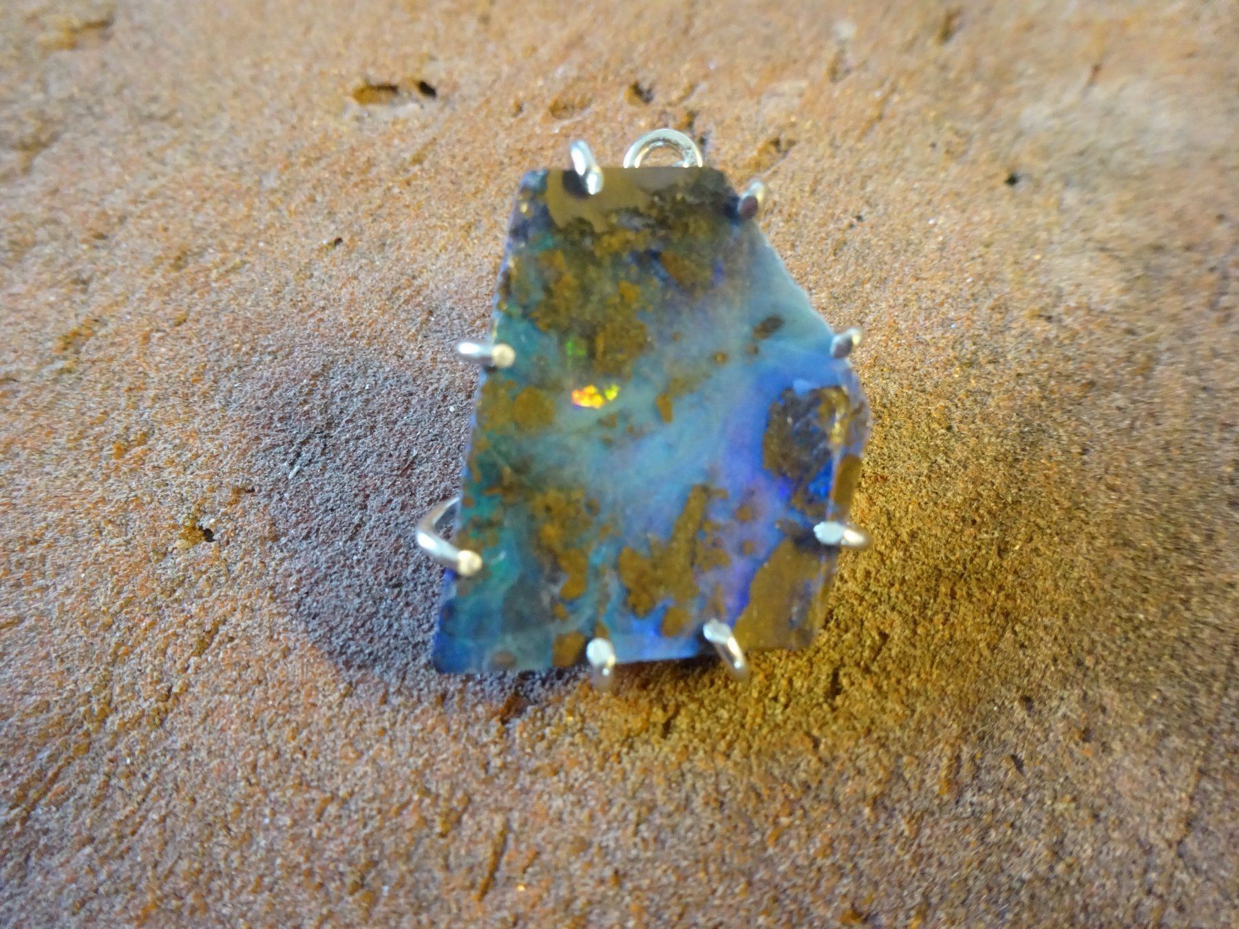 Ciondoli: Opal Anhänger S925 / Australien – Usato da Esslingen venduto da FetteSchnecke 2