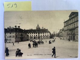 Alte Ansichtskarte Fribourg Les Places unfrankiert