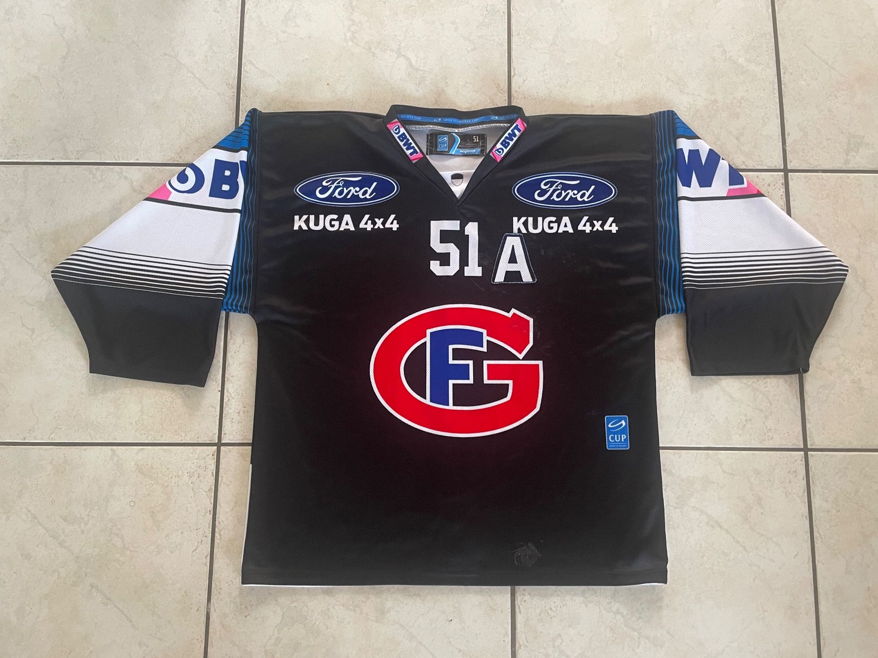 Maillot Hockey HC Fribourg-Gottéron #15 Aubin - Taille M - Années 2000