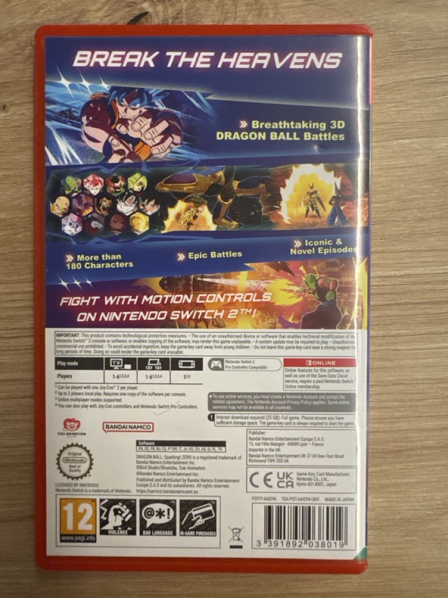 Giochi: Dragonball Sparking Zero Switch 2 – Usato da Ichertswil venduto da EldenLord 2