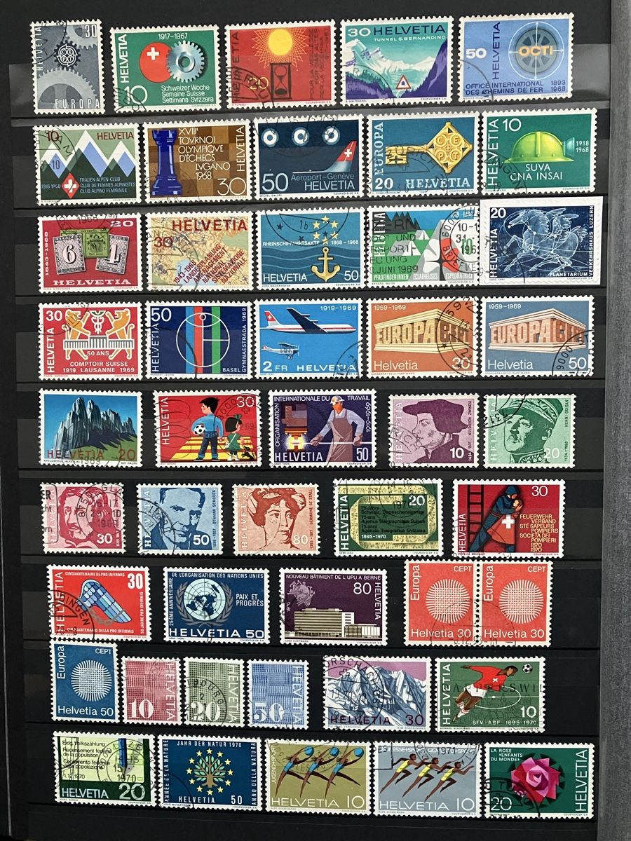 Tutti i francobolli: CH Schweiz 1960-79 6s – Usato da Cham venduto da Diablo1232 2
