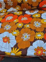 Retro Blumen Vorhang, 70er Jahre