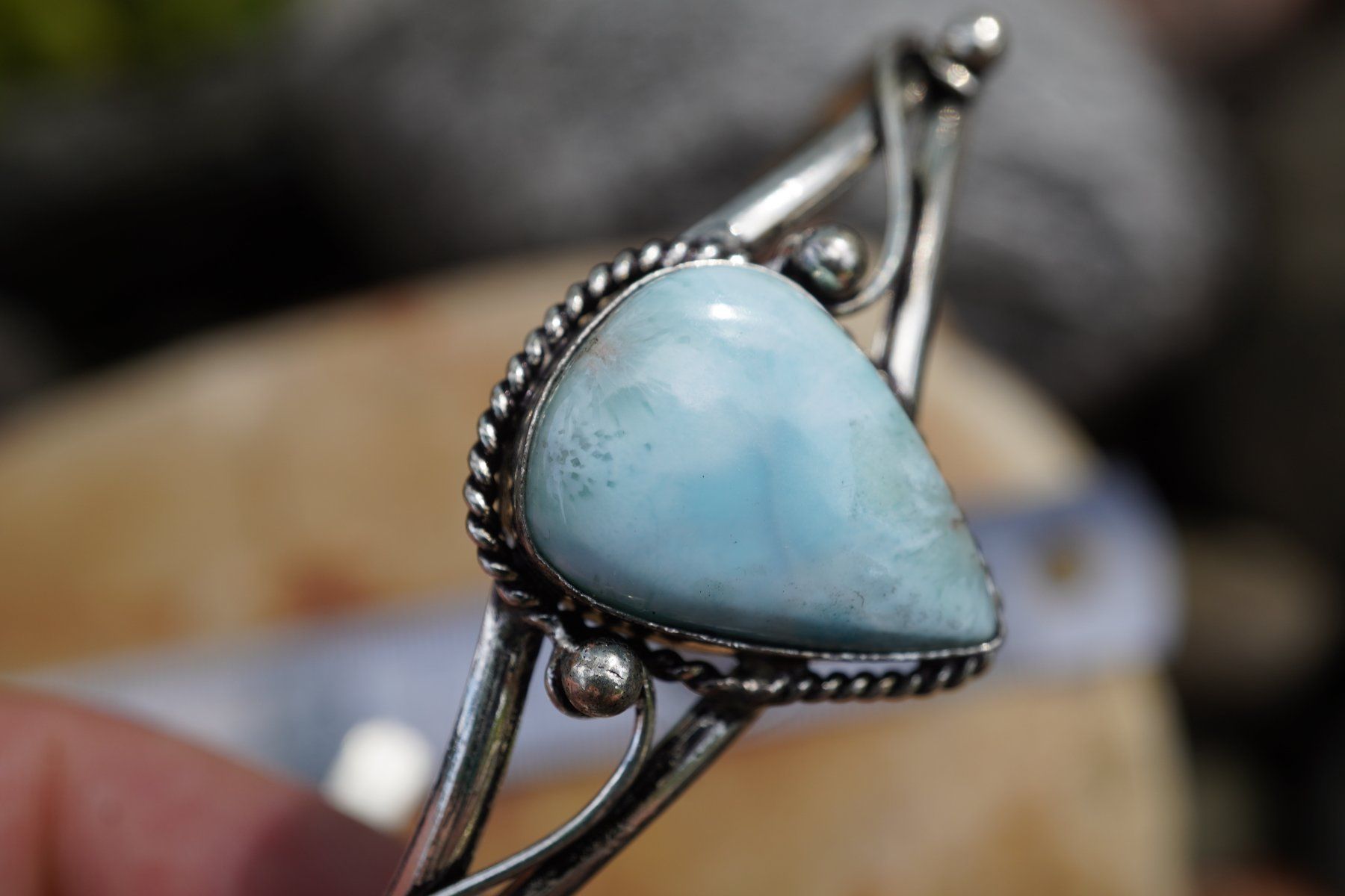 Minerali & Pietre curative: Larimar   Arm Spange     ab  1.-     Räumung – Nuovo e nell'imballaggio originale da Eschenbach SG venduto da topstone 6