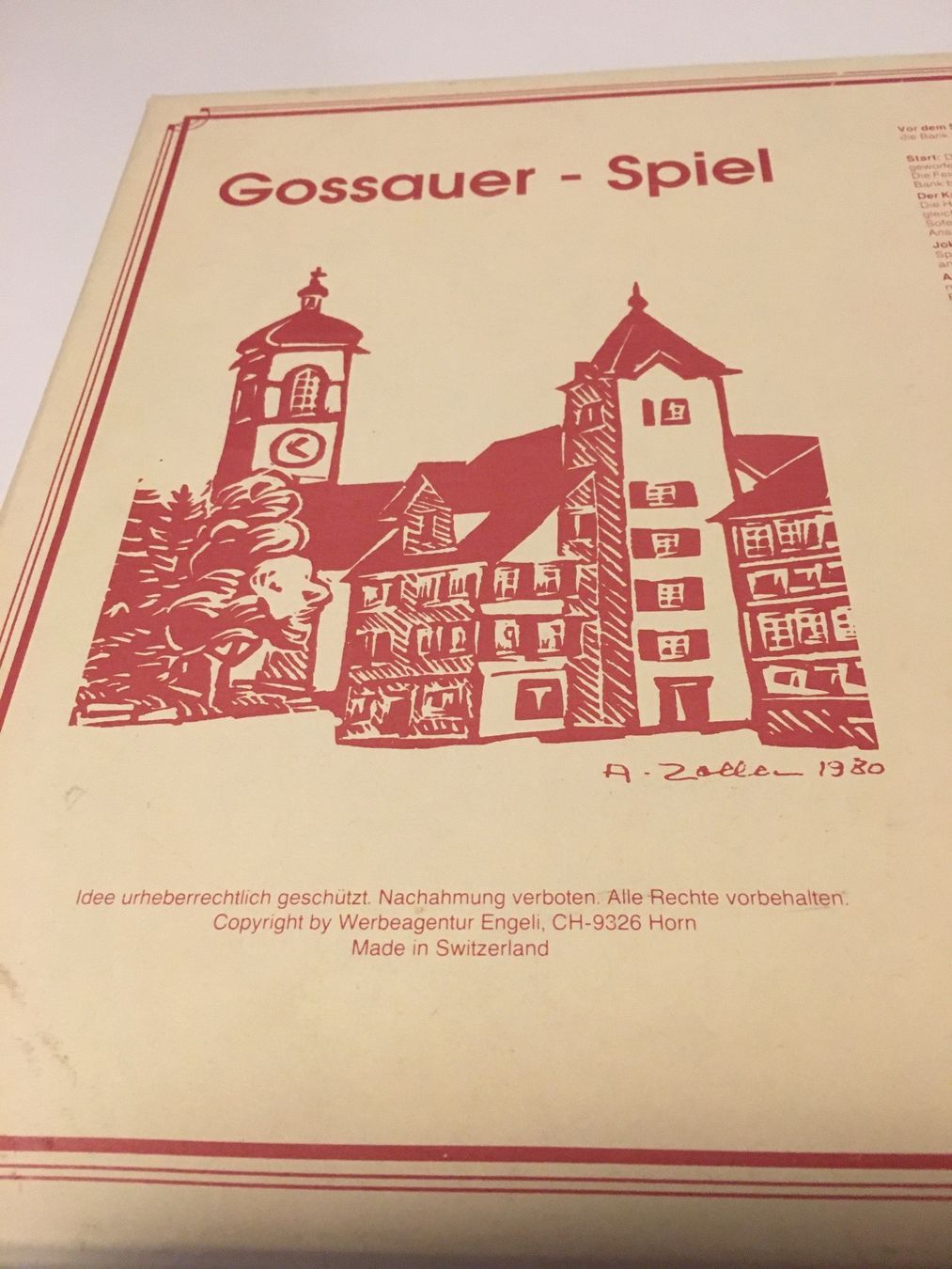 Spiele: Gossauer - Spiel - Copyright by Werbeagentur Engeli, Horn – Gebraucht aus Andwil SG von Rainboli 2
