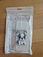 iPhone 14 Case, transparent mit süssem Hündchen, neuwertig