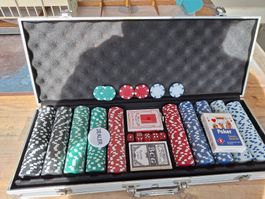 Pokerkoffer mit 500 Chips