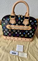 Louis Vuitton Alma Multicolore Noir Handtasche NEU