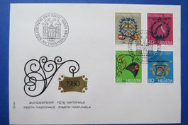Couvert Pro Patria 1980 mit Sonderstempel RÜTLI 1.August 80