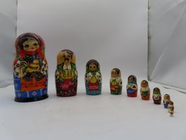 Seltenes 10-teiliges Matrjoschka-Set