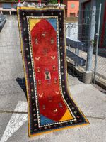 Gabbeh Iran 280X100 Laüfer Teppich geknüpft Profi gereinigt‪