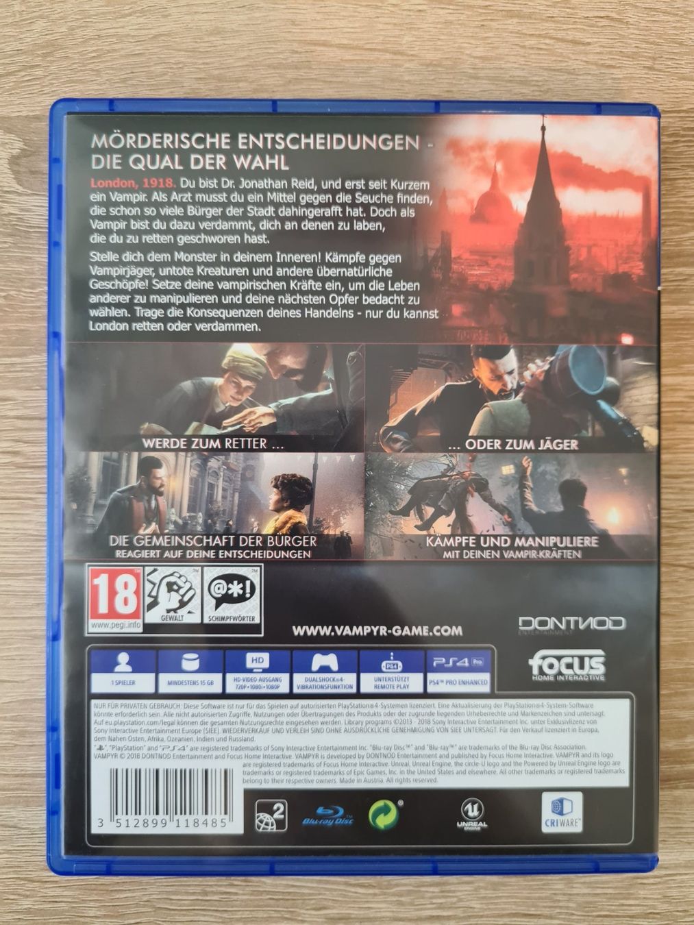 Giochi: Vampyr (Multilanguage) - PS4 – Usato da Carouge GE venduto da Gasco 1