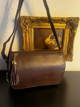 Nadine Braun Leder Tasche Crossbody Braun