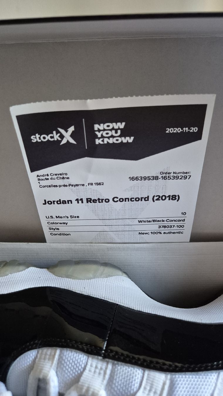 Jordan Scarpe da uomo: Jordan 11 Retro Concord (2018) – Usato da Corcelles-Payerne venduto da craveiro_in4k 2