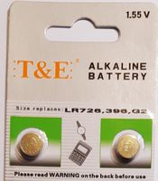 NEU  2 Stück Alk. Knopfbatterien AG2 / V396 / LR726A, CX59