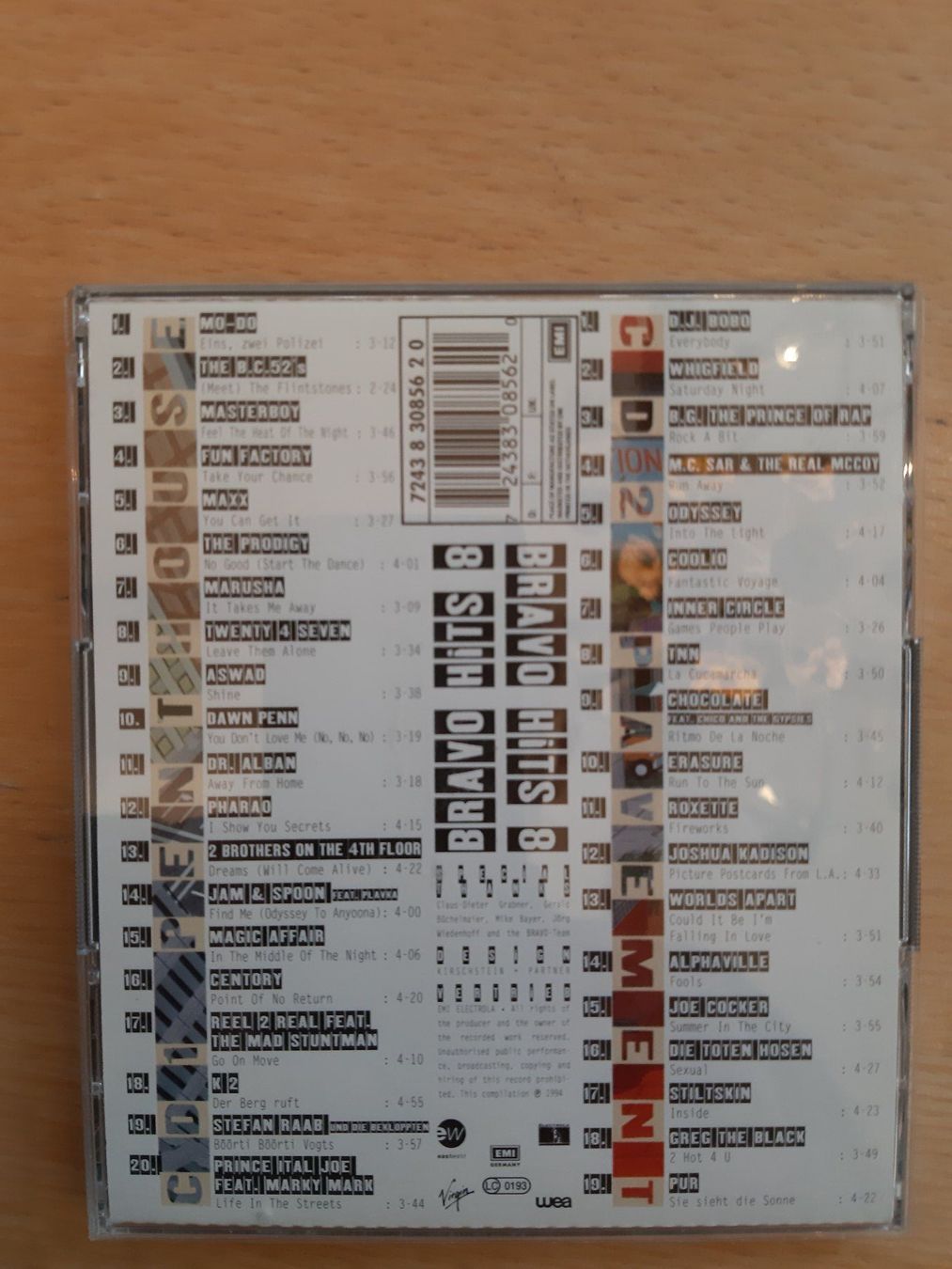 CD: Bravo Hits 8 -CD - Top Zustand - Hit-Collection – Usato da Rotkreuz venduto da nigal 1
