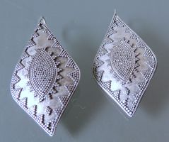 Silber 925 Ohrringe 50 x 25 mm