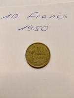 10 Francs Muenze, Jahrgang 1950. Seltenes Sammlerstueck!