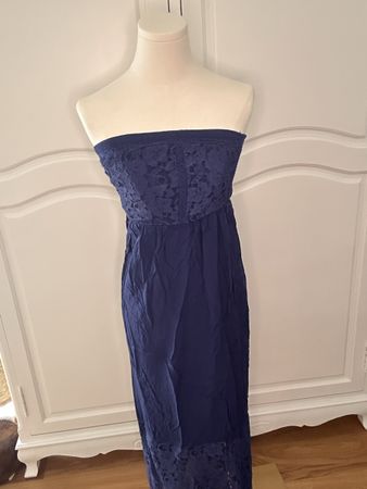 Blaues Bandeaukleid s Next