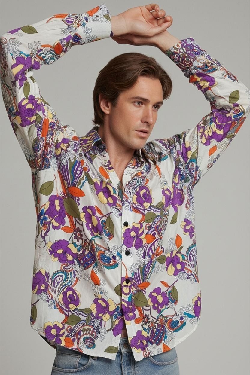 Camicie: Chenaski Legendary Shirts Buntes Blumenmuster Button-Down - – Usato da Zug venduto da vinokilo