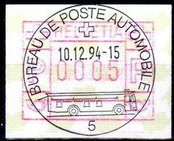 1994 AUTOMOBIL POST VOLLSTEMPEL AUF AUTOMATENMARKE - MA87