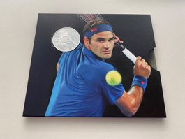Roger Federer Silber Folder 2020 Münze Swissmint Kleinauflag