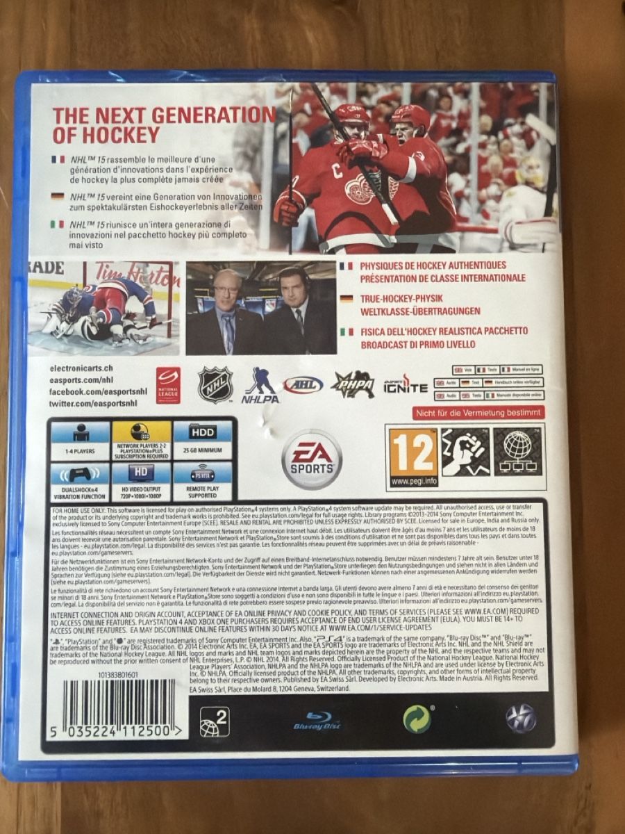 Giochi: NHL 15 – Usato da Weinfelden venduto da fcsg93 1