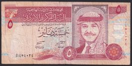 Jordanien 5 Dinars 1997